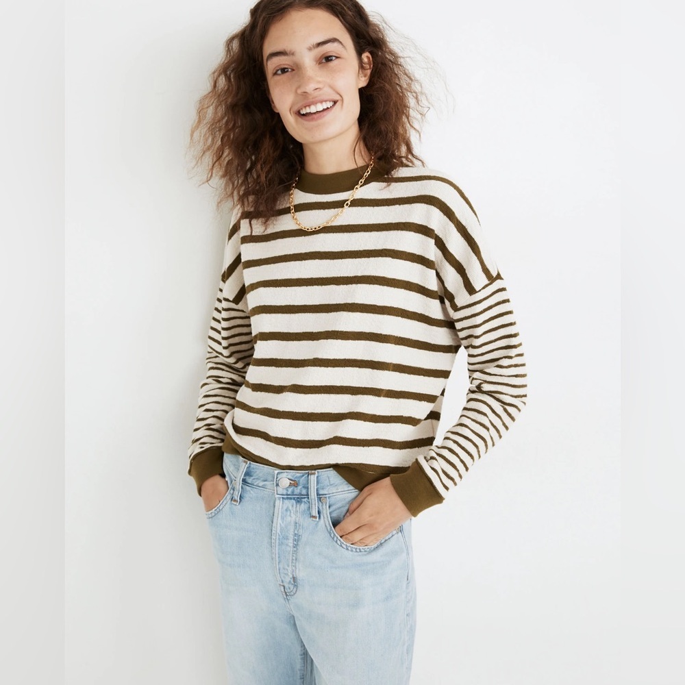 Madewell Stripe-Play Knit Top, Size XS